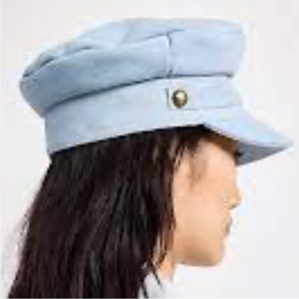 Lack Of Color Lola Suede Light Blue Hat. NWT! Sz M 57cm). - Picture 2 of 7